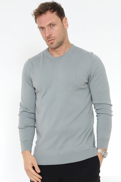 Matte Ανοιχτό πράσινο πουλόβερ Berlin Crew Neck από οργανικό βαμβάκι