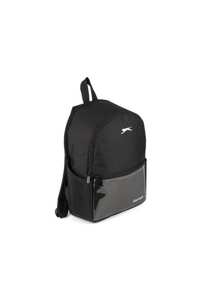ME TEAM Rucsac original negru cu detaliu de buzunar din PVC, licențiat