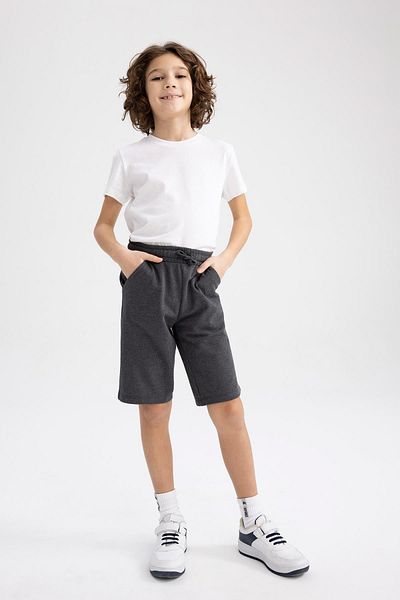 DeFacto Boy's Regular Fit Pique Shorts