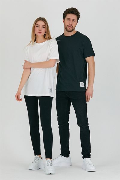 Tarz Cool Μαύρο Unisex Relaxed Fit Tshirt-unovrtstr02s