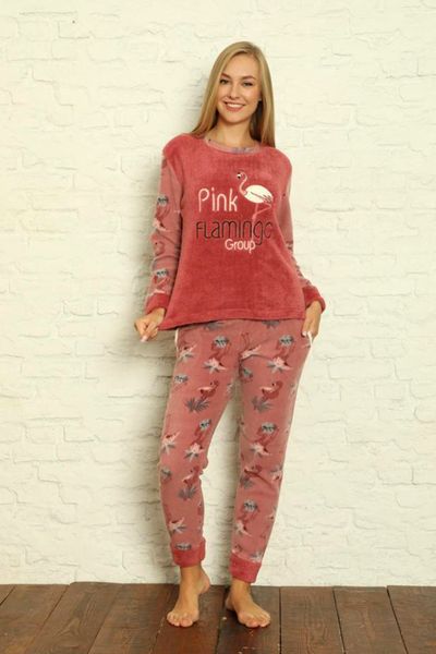 Nisanca Plush Fleece Pajama Set - Winter Plus Size Women's Pajamas