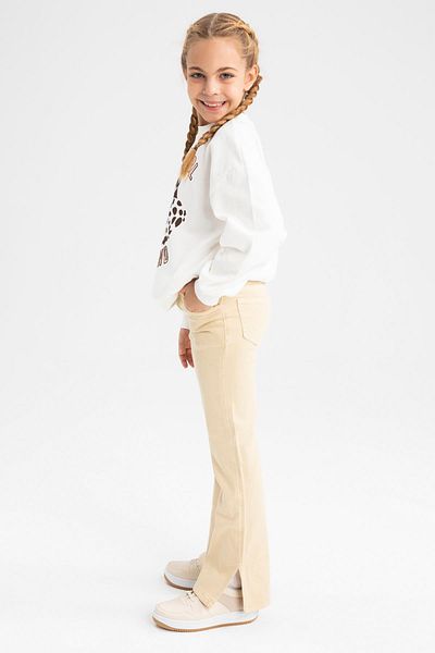 DeFacto Girl's Flared Leg School Trousers