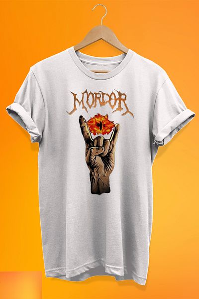 remonz Μπλουζάκι Lord of the Rings Mordor με στάμπα 100% βαμβακερό μπλουζάκι μεγάλου μεγέθους