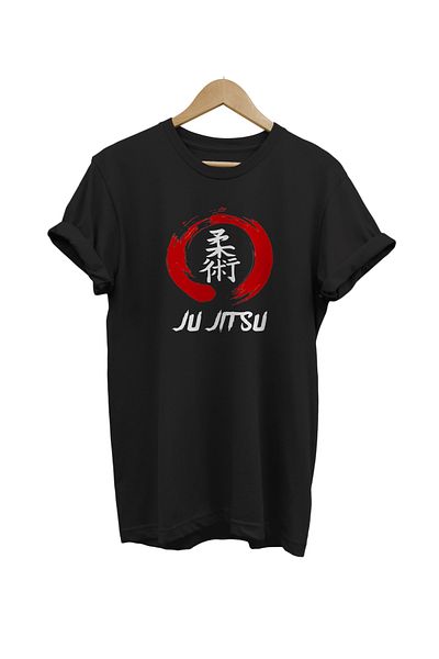 remonz Μαύρο μπλουζάκι Jiu Jitsu με στάμπα 100% βαμβακερό