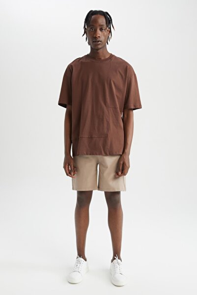 DeFacto Pletené šortky ze 100% bavlny Regular Fit