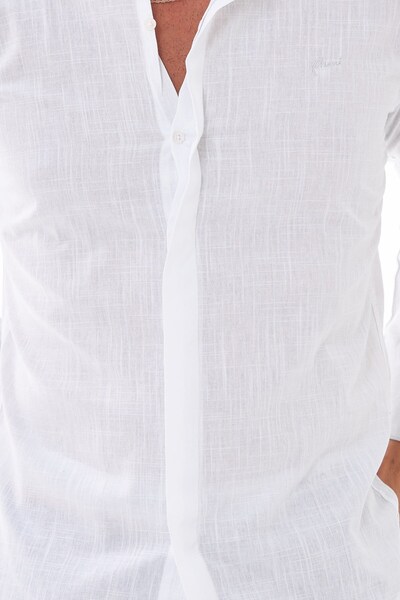 Delpino Καλοκαιρινό λινό πουκάμισο - μακρυμάνικο