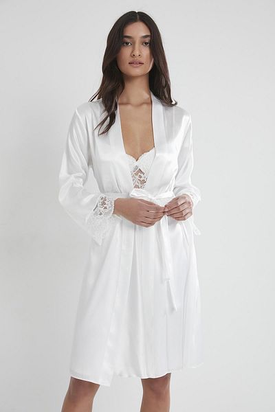 Pierre Cardin Set cămașă de noapte și rochie din dantelă din satin - 4265