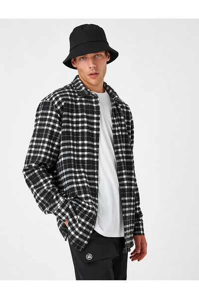 Koton Lumberjack Shirt Long Sleeve Classic Collar