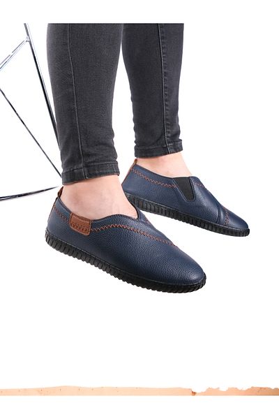 Bonjey Pantofi sport pentru bărbați, de zi cu zi, albastru bleumarin, ortopedici, pantofi sport