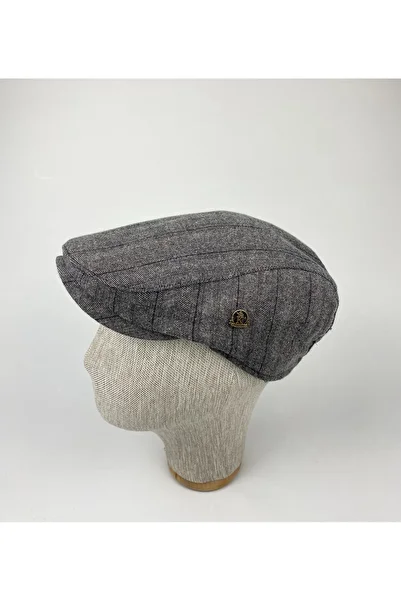KARNAS ŞAPKA Men's Striped Winter Cap