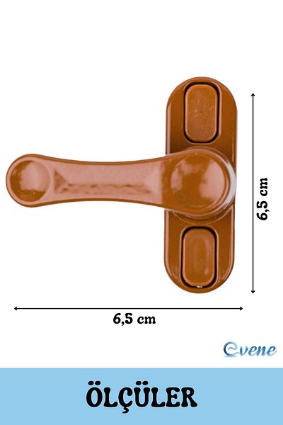 Evene Window Child Lock Window Lock Glass Lock Safety Child Lock Door Latch 3 Pieces Coffee