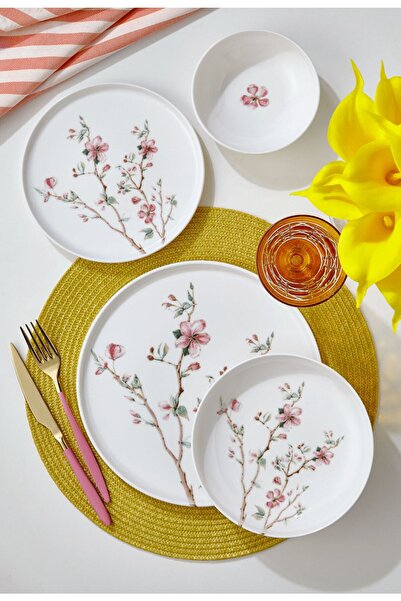 Ravello Home Ravello Toledo Lilyum 24 Parça Bone Porselen Yemek Takımı