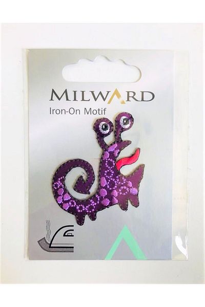Milward Armament țesut care se lipsește cu fier de călcat - Patch - Patch brodat Dragon violet (produs original cu licență)