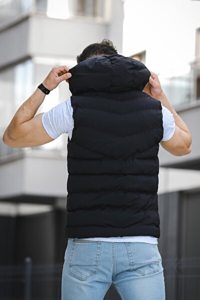 Oksit Giaco Slim Fit Hooded Waterproof Puffer Men's Puffer Vest