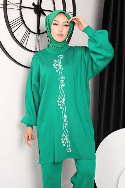 Kirazgym Süzene Detailed Knitwear Set