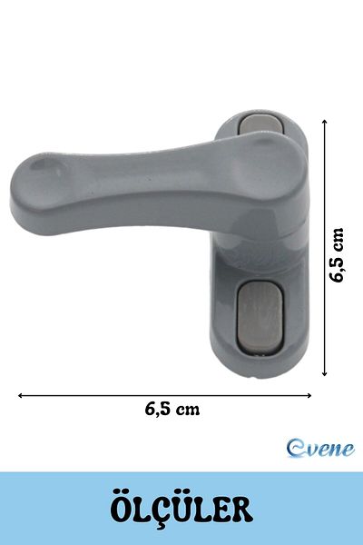 Evene Window Child Lock Window Lock Glass Lock Safety Child Lock Door Latch 7 Pieces Gray