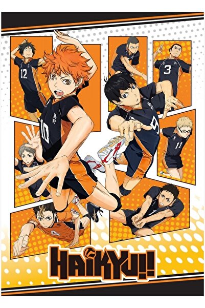 Universal Haikyuu! Tablou decorativ din lemn, tip poster
