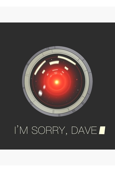 Universal HAL 9000 Ξύλινη Διακοσμητική Αφίσα Ζωγραφικής