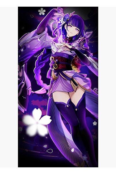 Universal Poster Raiden Shogun Gensin Effect Painting Poster din lemn decorativ