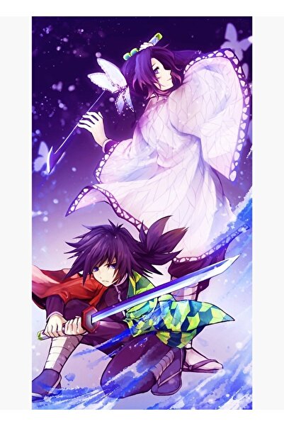 Universal Giyu Tomioka X Kocho Shinobu Ξύλινη Διακοσμητική Αφίσα Ζωγραφικής