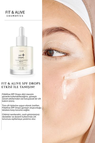 Fit & Alive Fitalive Spf 50+ Drops - Face and Body Sun Serum Pa++++
