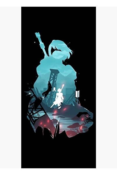 Universal Poster decorativ din lemn Nier Automata 2B Waifu