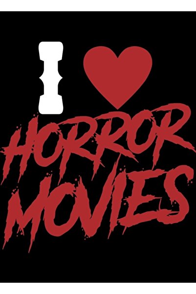 Universal I Love Horror Movies Tablo Poster din lemn decorativ