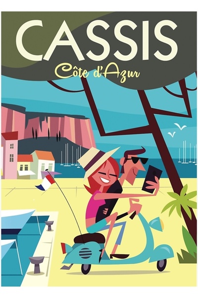 Universal Poster Cassis Tablo Poster decorativ din lemn