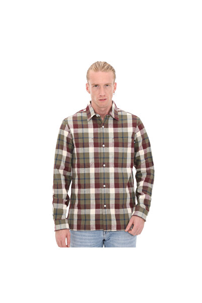 Timberland B0A6GHNJ601-R Timberland Ls Windham Heavy Flannel Shirt Regular Erkek G&ouml;mlek Kırmızı