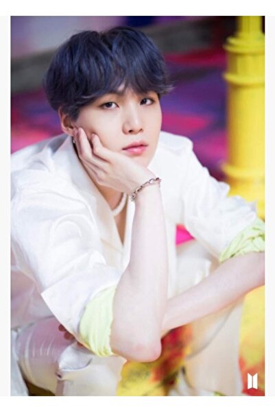 Universal Luv Suga Tablo Poster decorativ din lemn BTS pentru copii cod5547