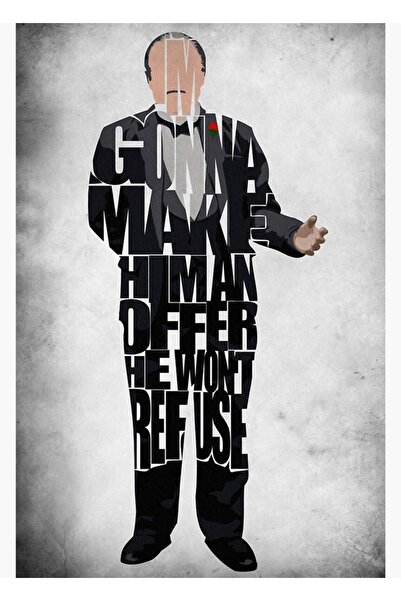 Universal Poster decorativ din lemn „Nașul”