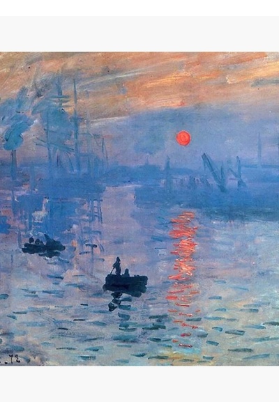 Universal Claude Monet, Impresie, Răsărit de soare. Tablou decorativ din lemn...