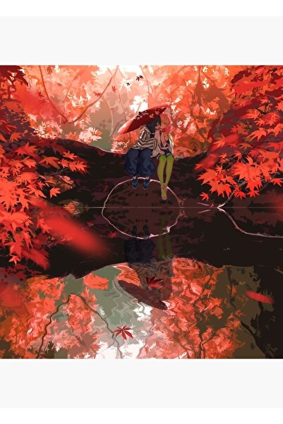 Universal Mitsuri Kanroji Ve Obanai Iguro - Demon Slayer Tablo Ahşap Poster Dekoratif