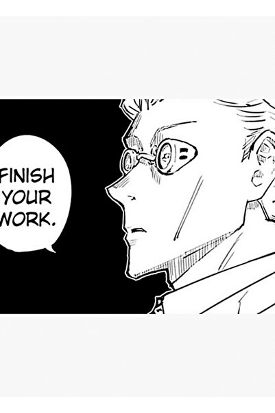 Universal Citatul „Termină-ți munca” al lui Nanami Kento - Tablou manga Jujut...