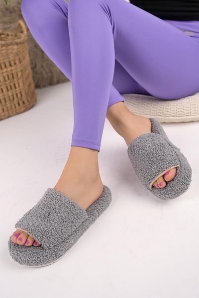 Moda Frato Modafrato Γυναικείες παντόφλες εσωτερικού χώρου με πετσέτα εξωτερικού χώρου Χειμερινές παντόφλες αθόρυβη σόλα