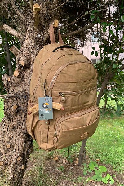 DodoButik Water Resistant Large Size Tan Backpack
