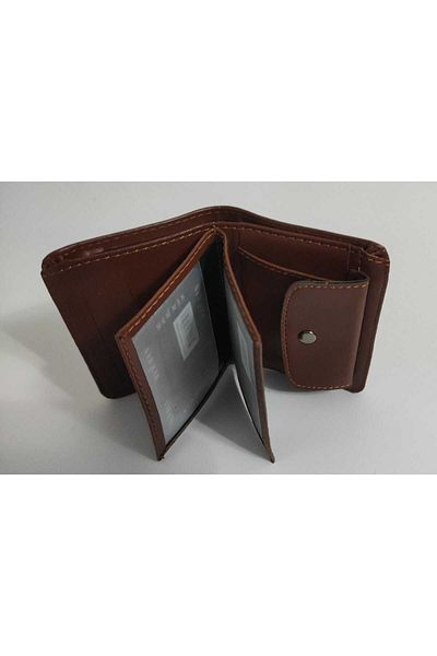 firdevsi hobi Leather Look Vertical Coin Men's Wallet