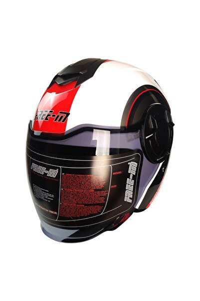 ebakbak Motosiklet Yarım Kask Double Güneş Vizörlü Ece Sertifikalı Abs Materi...