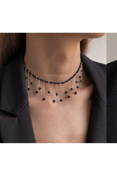 Uno Di Famiglia Crystal Glass Beaded Necklace, Necklace 1stQuality