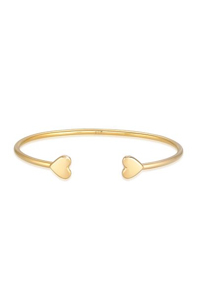 ELLI Armband Armreif Offenes Herz Liebe Love Valentin 925 Silber