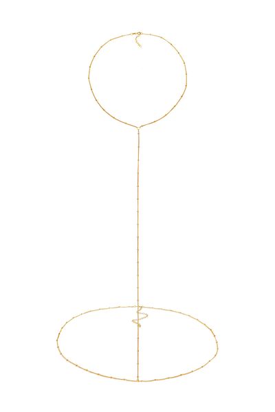 ELLI Schmuckzubehör Taillenkette Body Chain Kugelkette 925 Silber