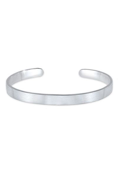 KUZZOI Armband Basic Armreif Bangle matt 925 Sterling Silber