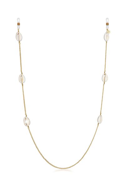 ELLI Schmuckzubehör Brillenkette Kauri Muschel 925 Silber