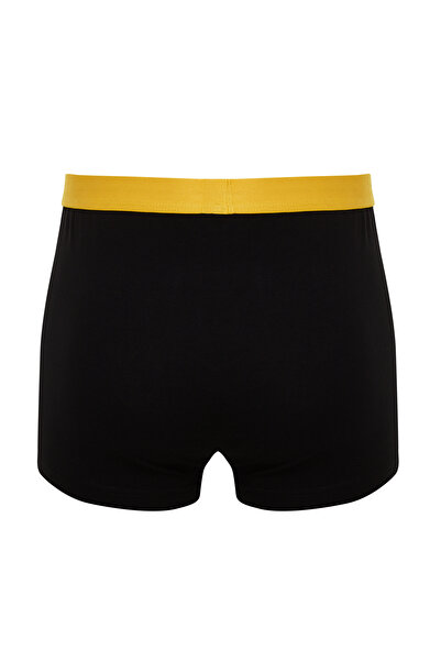 Trendyol Collection Εύκαμπτα βαμβακερά μπόξερ 5 συσκευασιών με ελαστικά σε μαύρο χρώμα TMNAW24BX00007