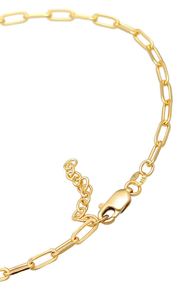 ELLI Fußschmuck Glieder Oval Basic Chain Optik 925 Silber