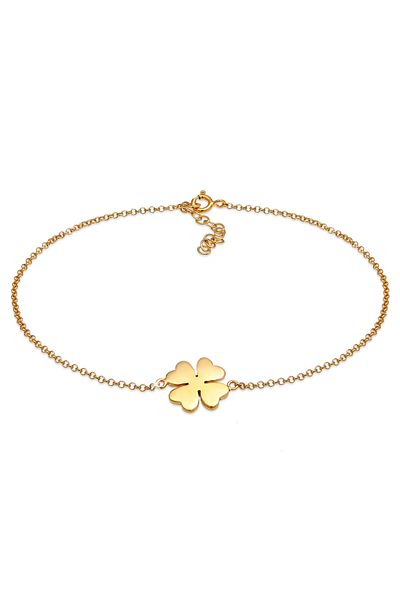 ELLI Fußschmuck Kleeblatt Glückssymbol Tılsım 925 Gümüş