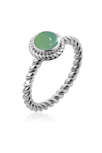 Nenalina Ring Achat Geburtsstein Mai Boho Basic Trend 925 Silber