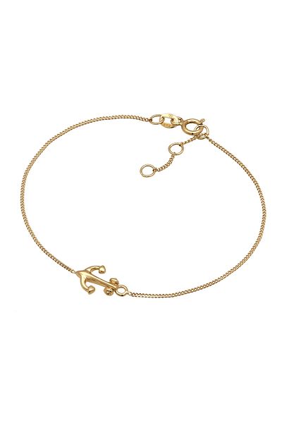 ELLI Armband Damen Anker Anhänger Maritim in 585 Gelbgold