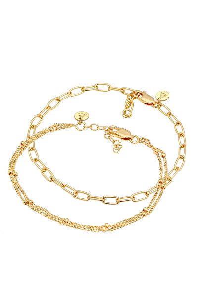 ELLI Armband Damen Layering Kugelkette Elegant Basic Minimal In 925 Sterling Silber