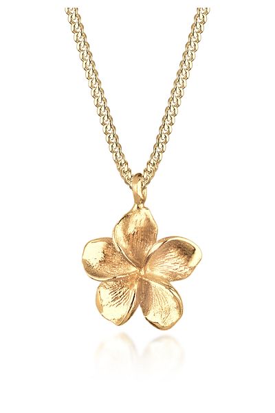 ELLI Halskette aus 925er Sterlingsilber – Blumen- und Frangipani-Design